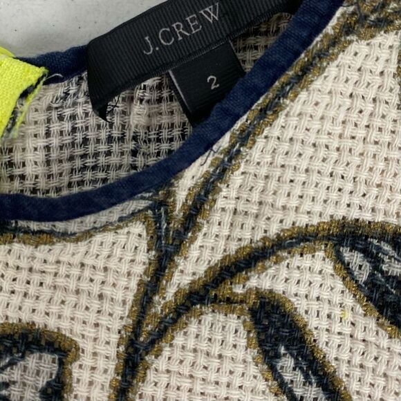 J. Crew Basketweave Cotton Top size 2 - Picture 8 of 8